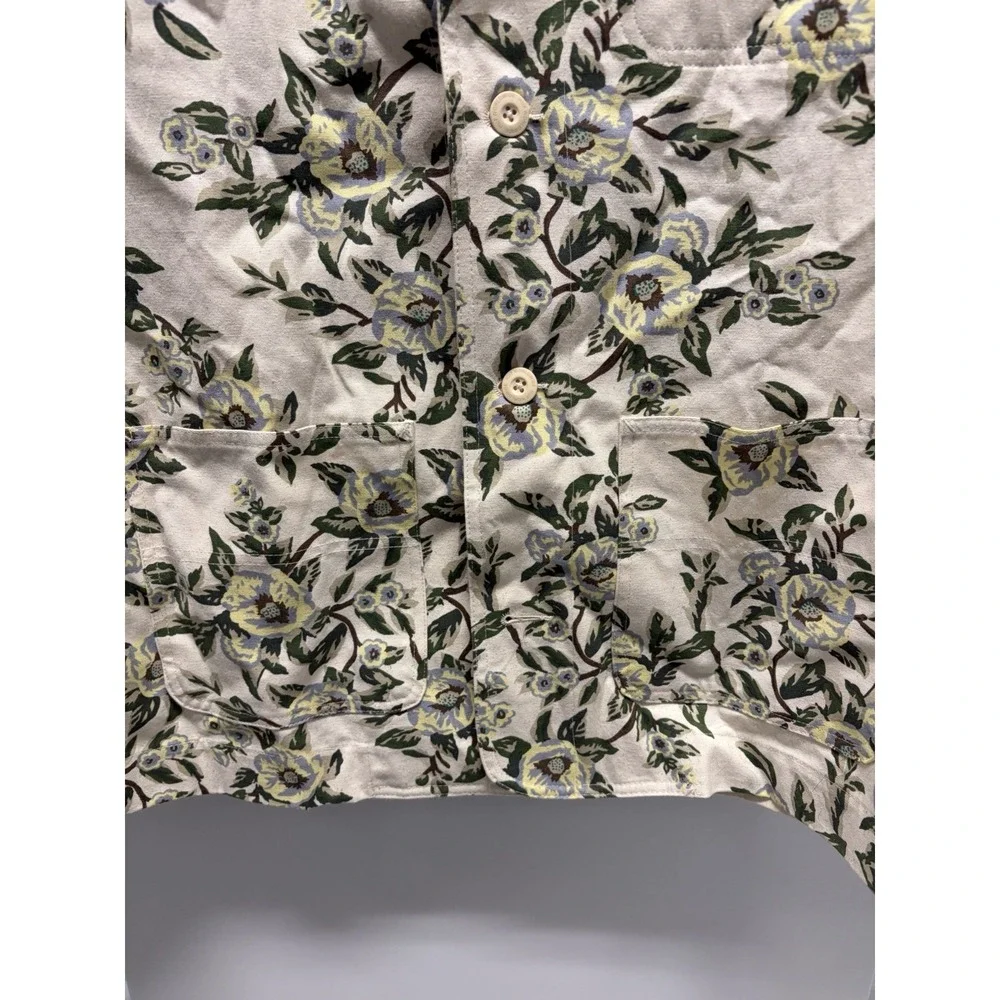 HUF Floral Chore Coat Jacket Size Large Men's  Green - Picture 6 of 6